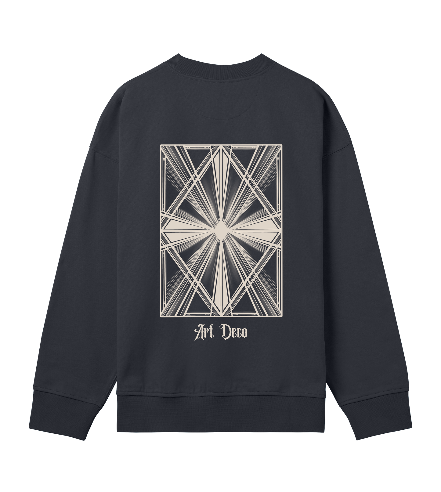 Art Deco Inspired Black Oversized Sweater