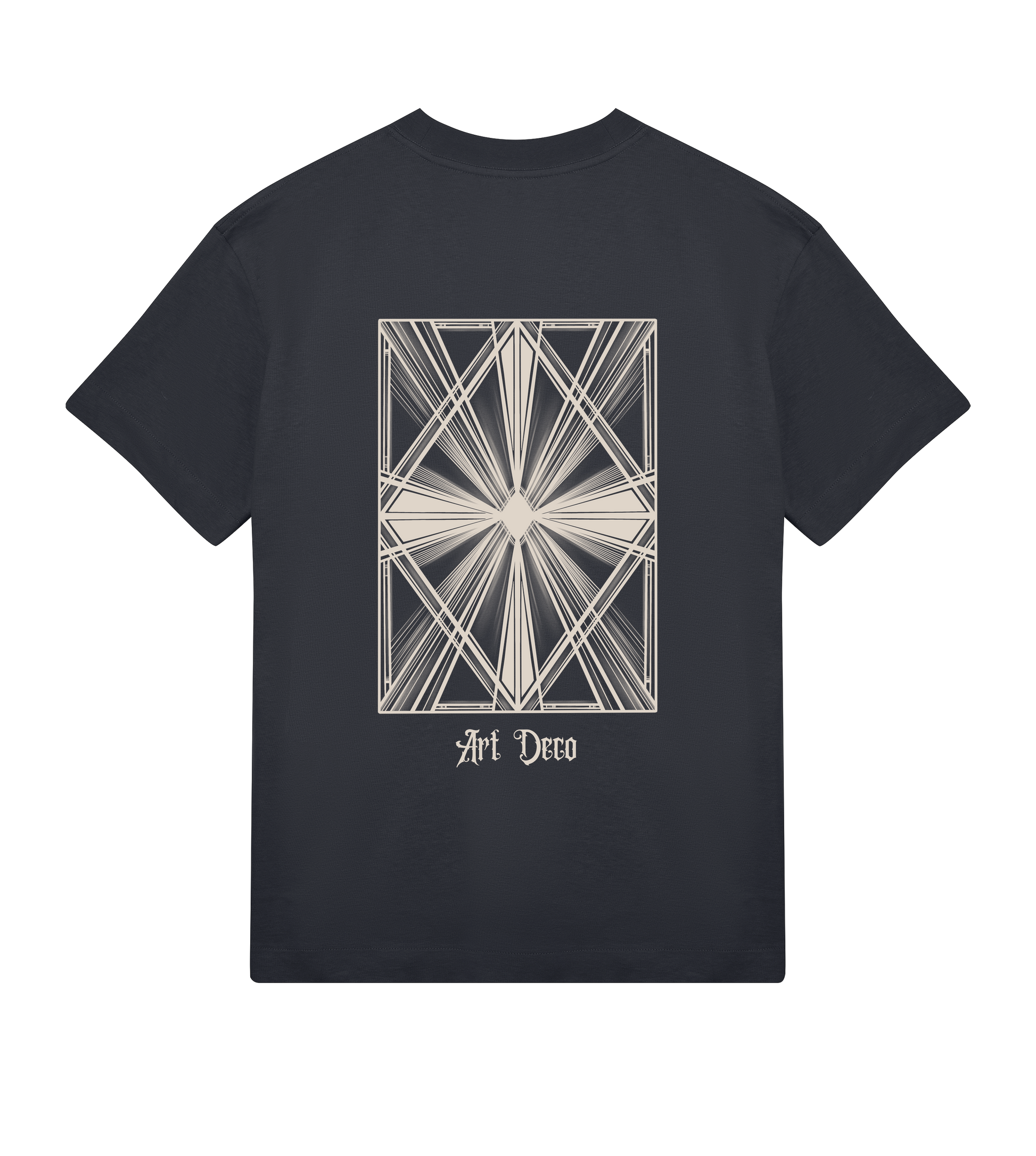 art deco inspired tshirt black