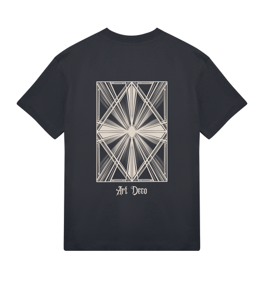 art deco inspired tshirt black