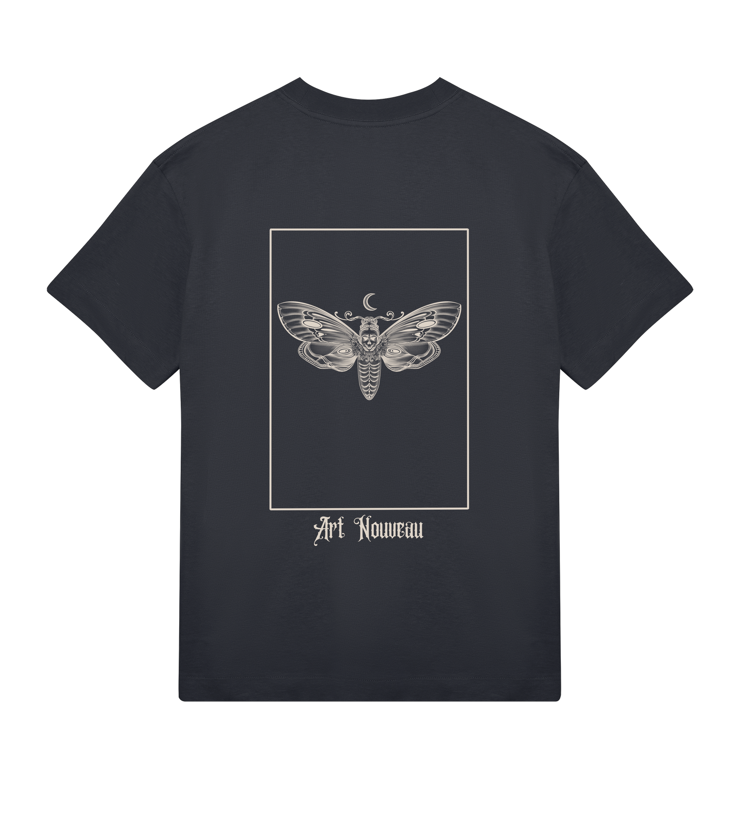 Art Nouveau inspired oversized tshirt black