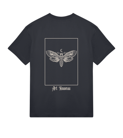 Art Nouveau inspired oversized tshirt black