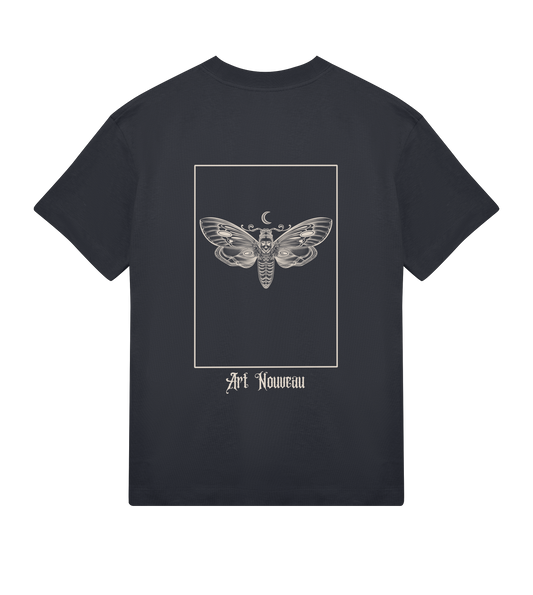 Art Nouveau inspired oversized tshirt black