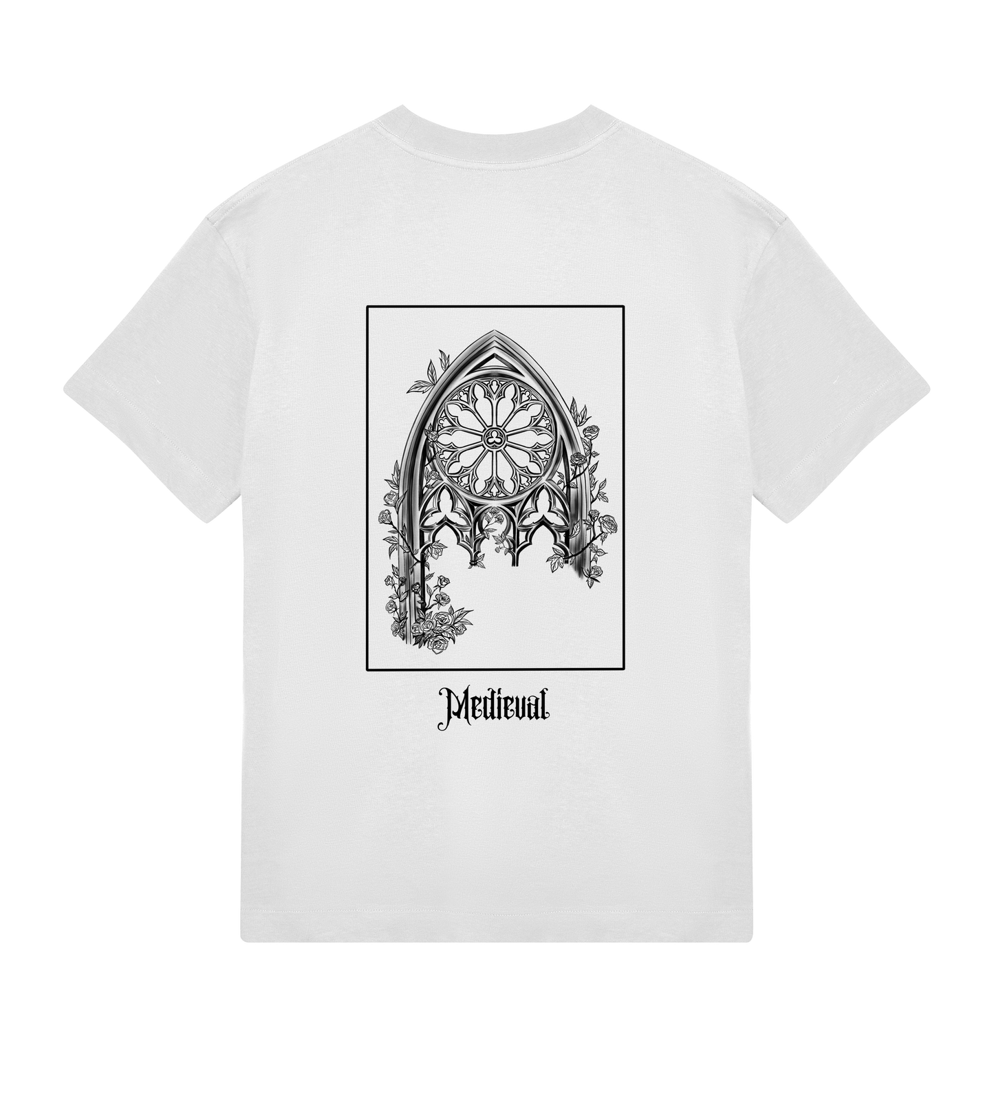 Medieval art inspired Gothic Tshirt white