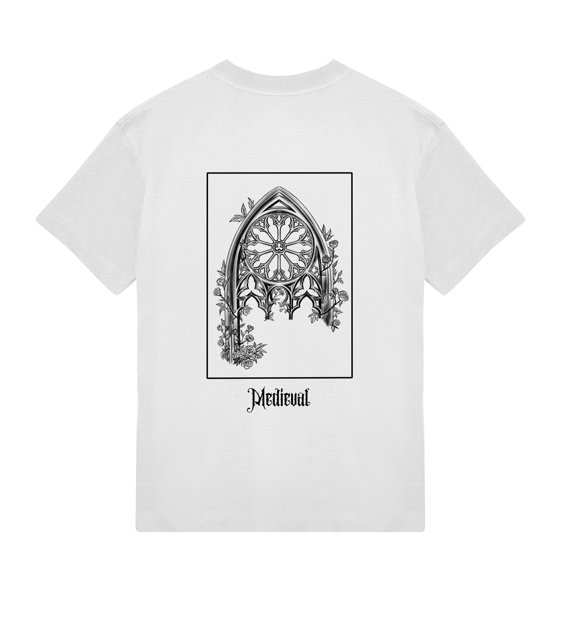 Medieval art inspired Gothic Tshirt white