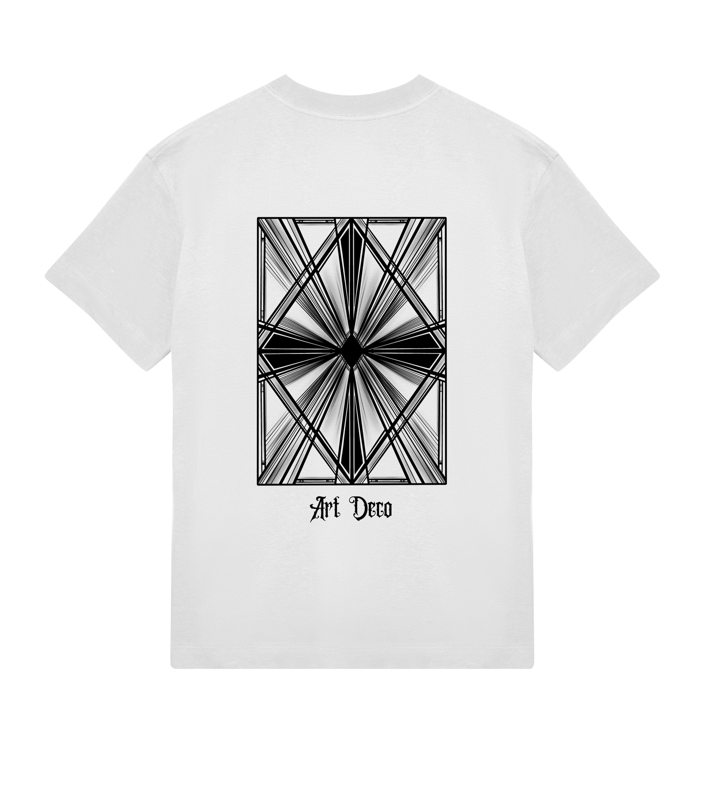 Art Deco inspired tshirt white