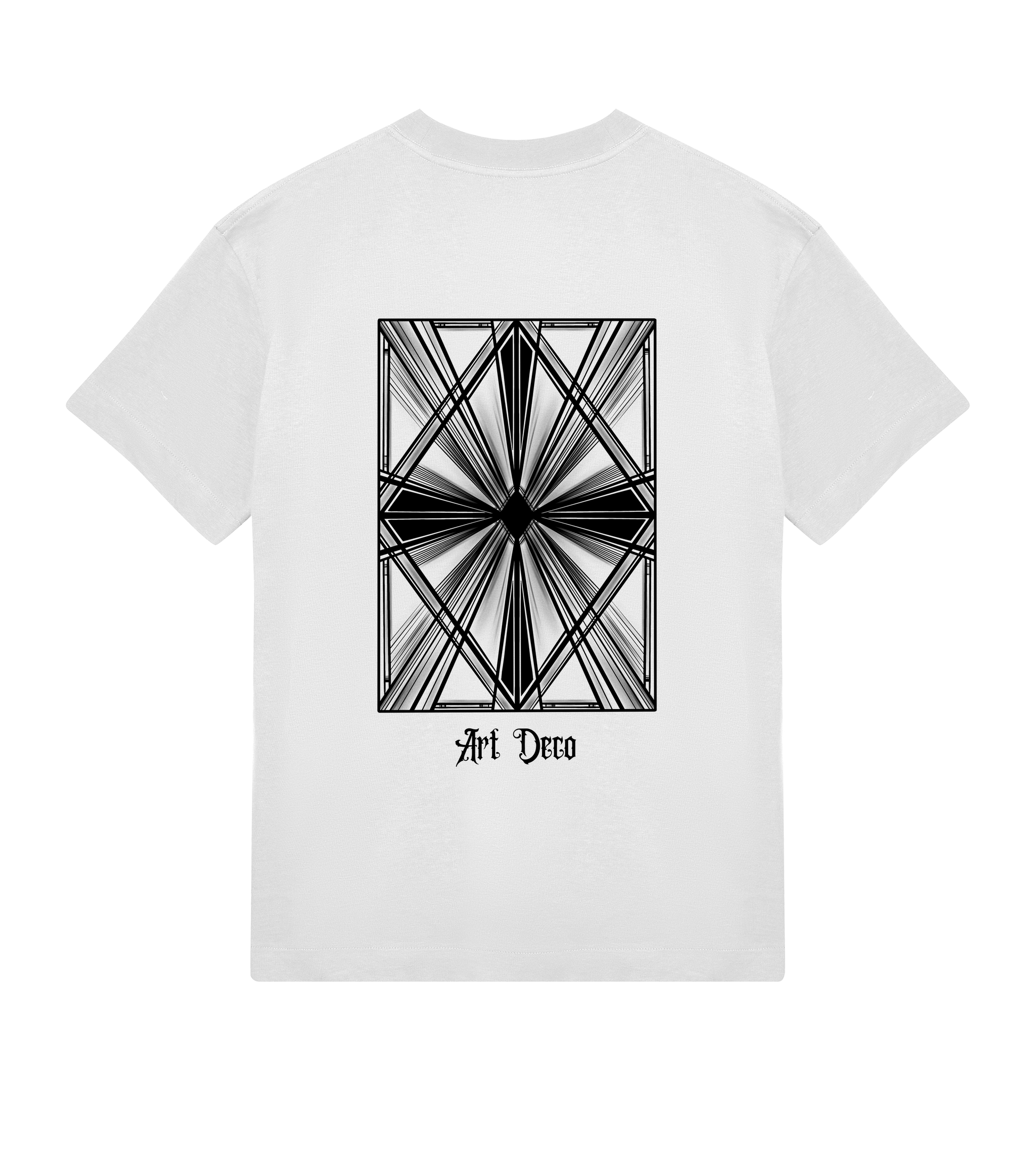 Art Deco inspired tshirt white