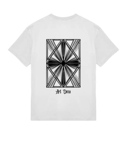 Art Deco inspired tshirt white